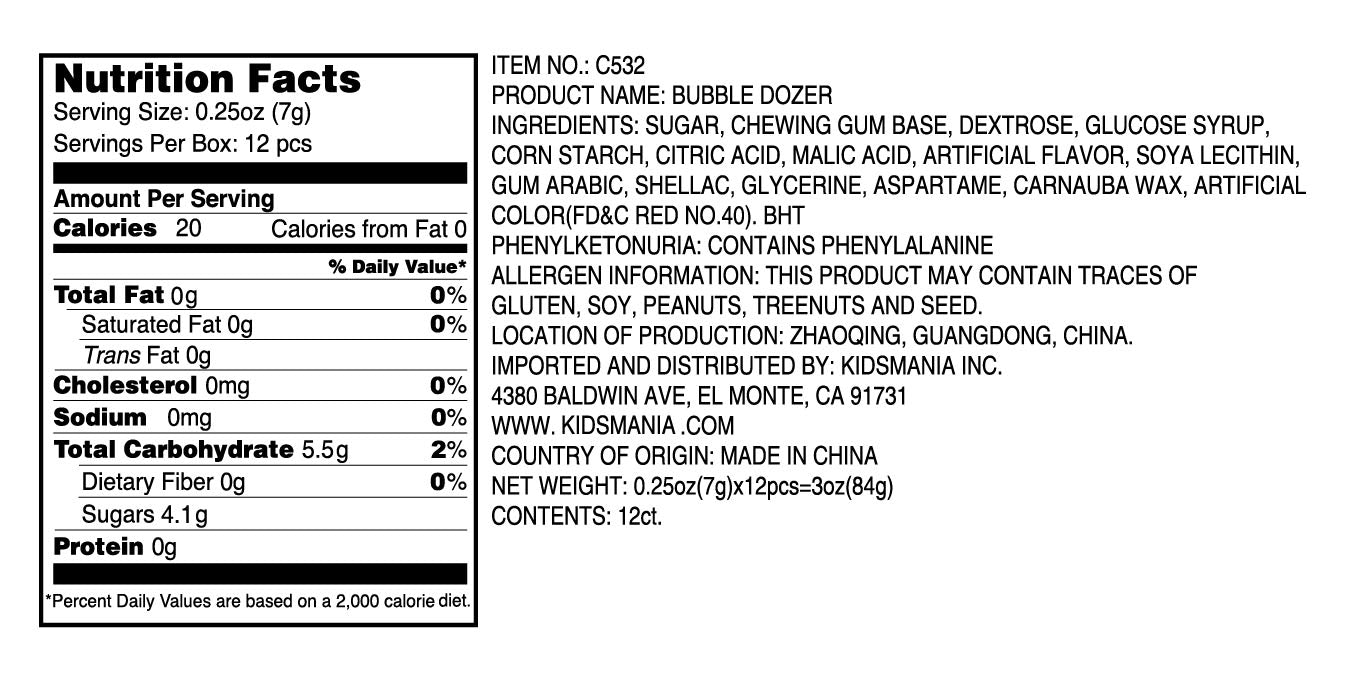 Kidsmania Bulldozer Toy with Candy