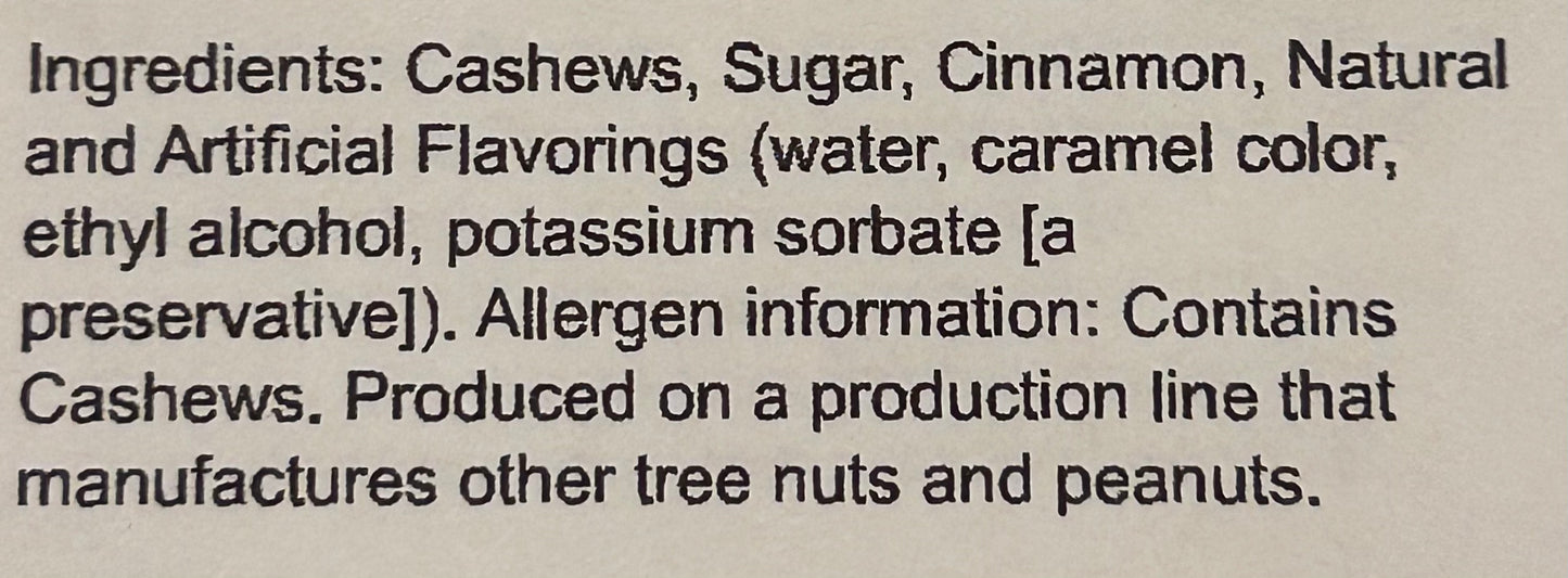 Cinnamon Roasted Cashews