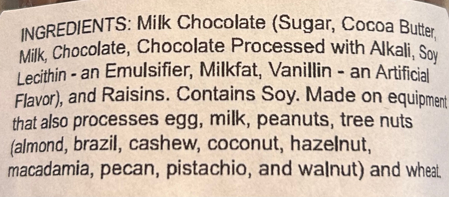 Milk Chocolate Raisin Clusters