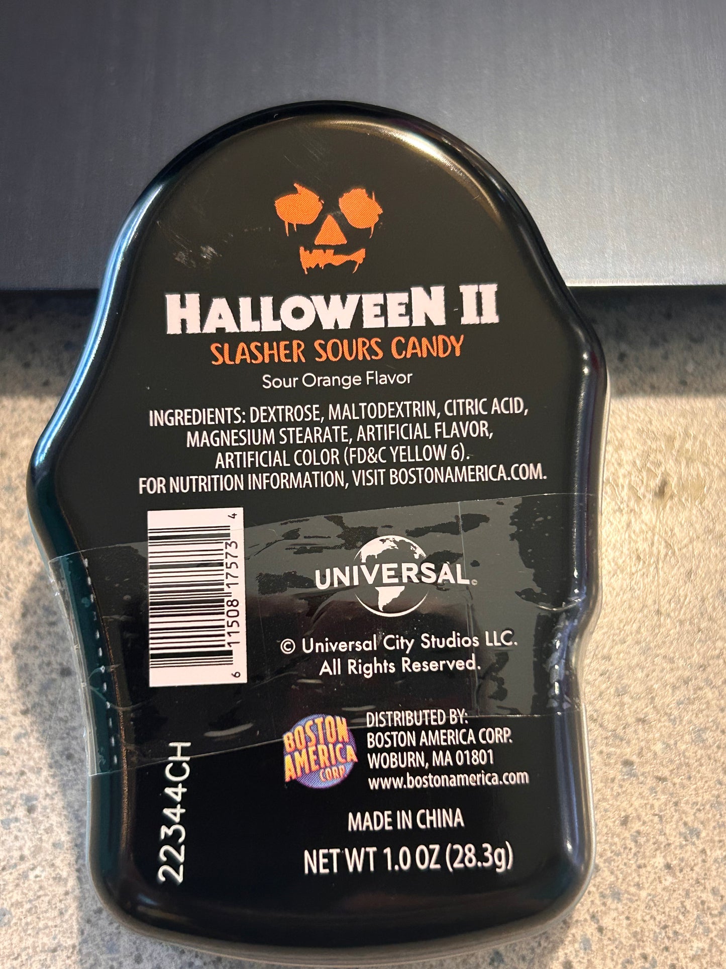 Halloween 2 Slasher Mask Sour Candy Tins