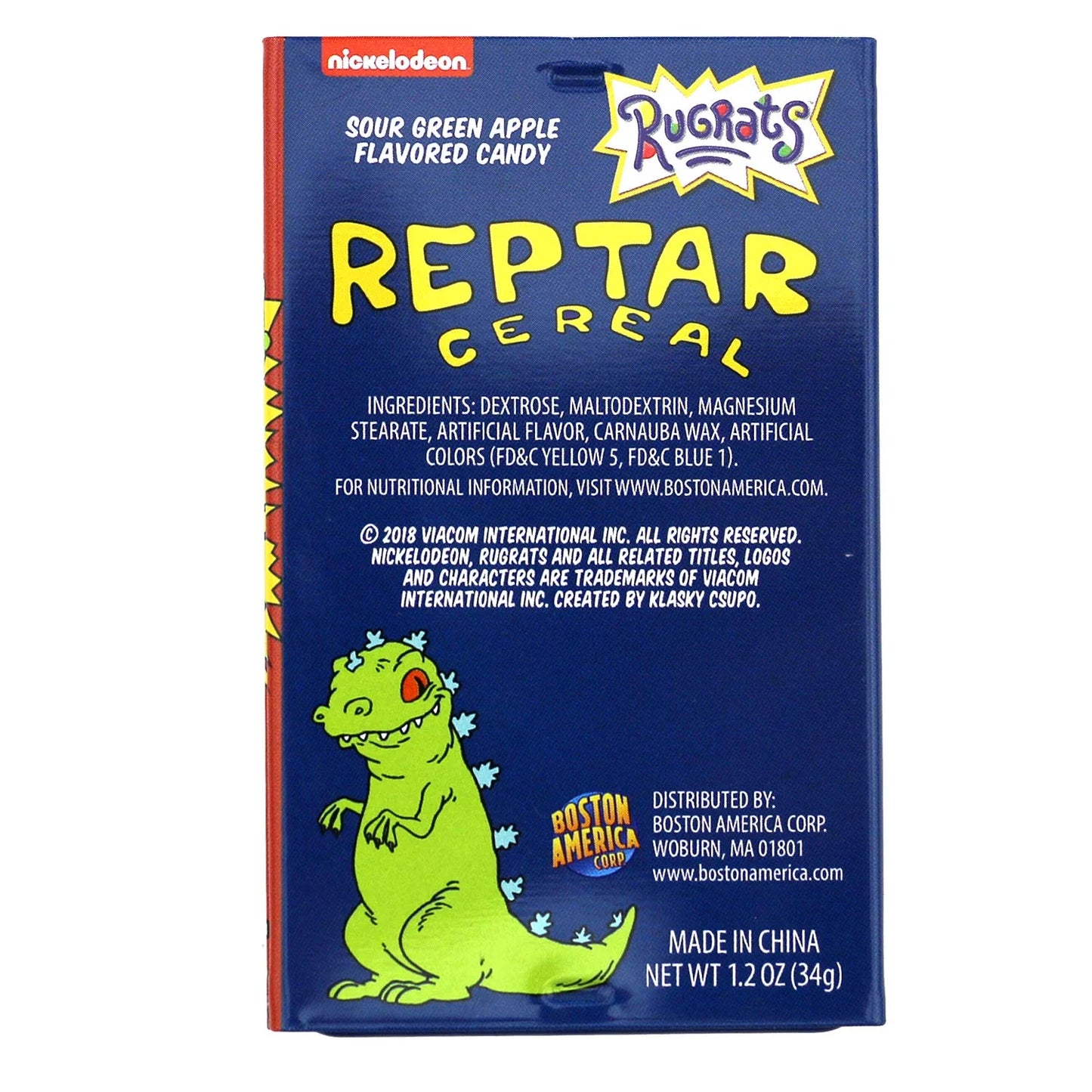 Rugrats Reptar Cereal Candy Tins