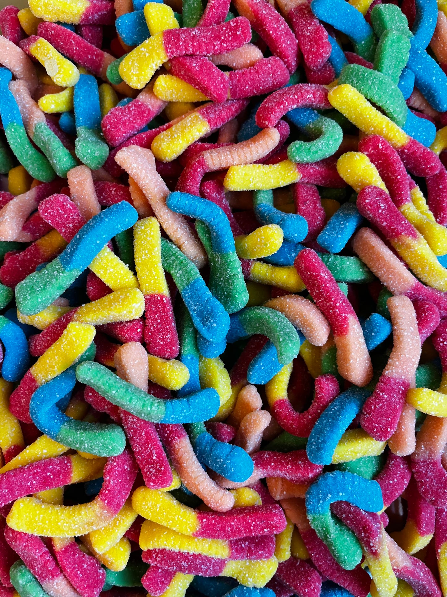 Neon Sour Gummy Worms