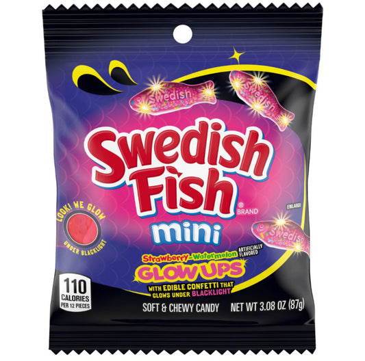 Swedish Fish Mini Strawberry-Watermelon Glow Ups