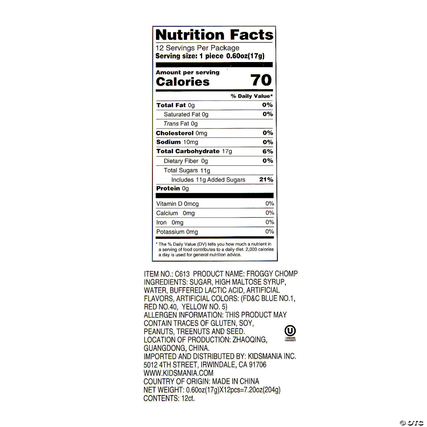 Kidsmania Froggy Chomp Lollipop