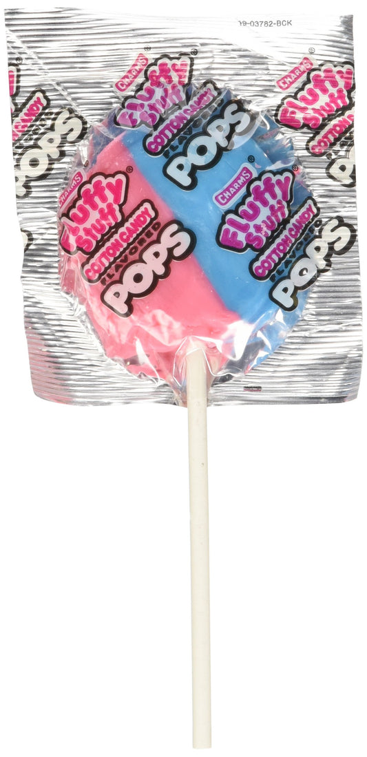 Charms Fluffy Stuff Cotton Candy Lollipop
