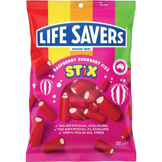 Lifesavers Raspberry Sherbert Fizz Stix