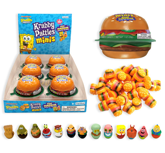 Krabby Patties Minis Candy + Toy Surprise