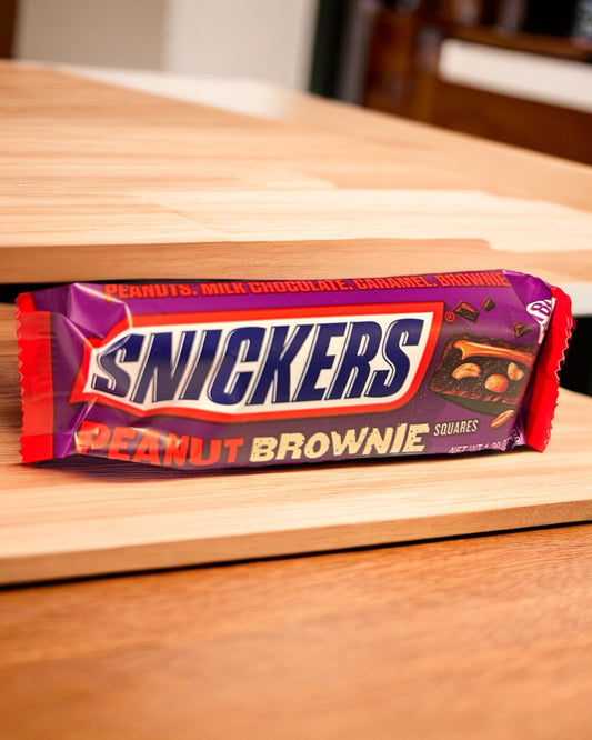 Snickers Peanut Brownie Squares