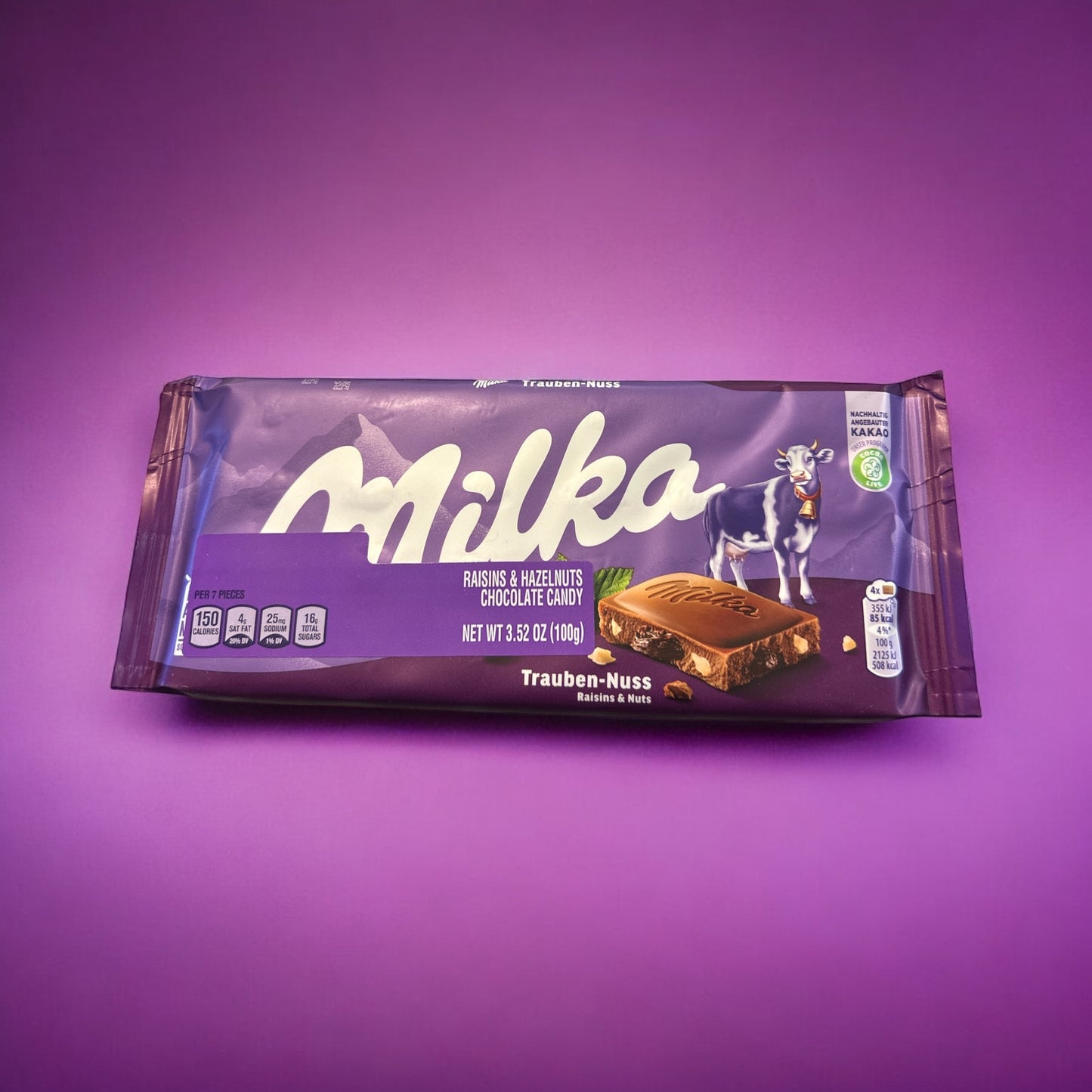 Milka Raisin and Hazelnuts